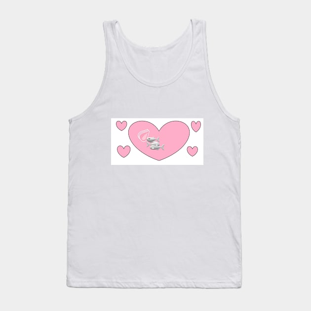 heart fish Tank Top by bordi